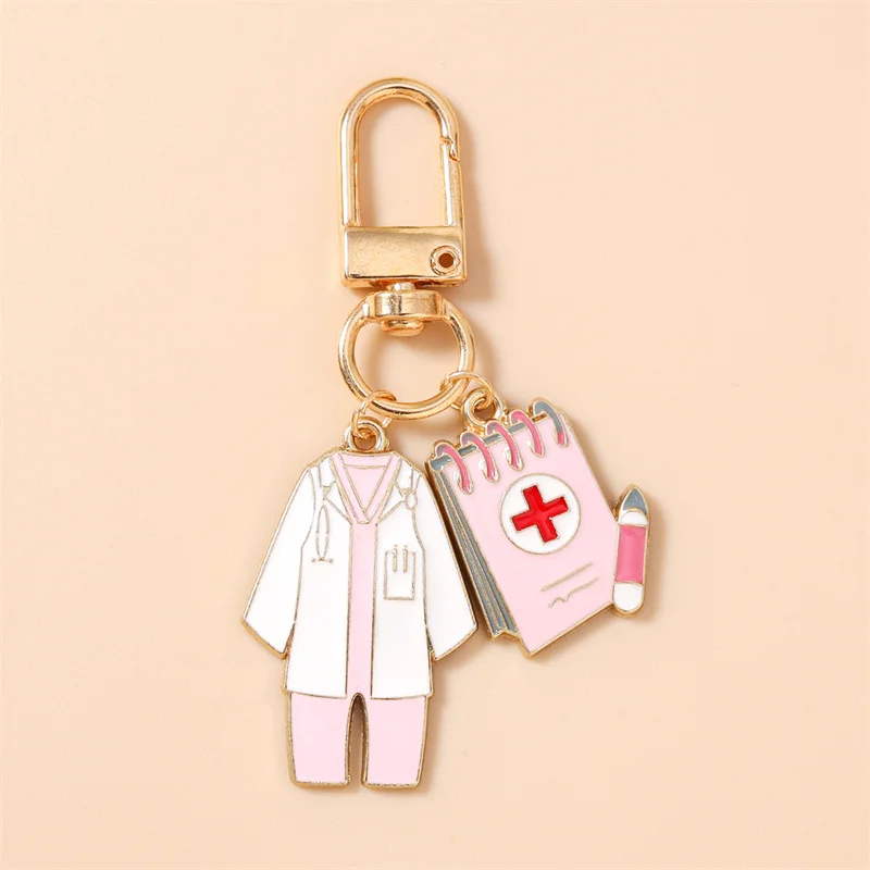 Aihua Cartoon Infusionspumpe Thermometer Chirurgische Maske Schlüsselanhänger Medizinische Werkzeuge Anhänger Für Frauen Männer Krankenschwester Arzt Geschenke – Detail 11
