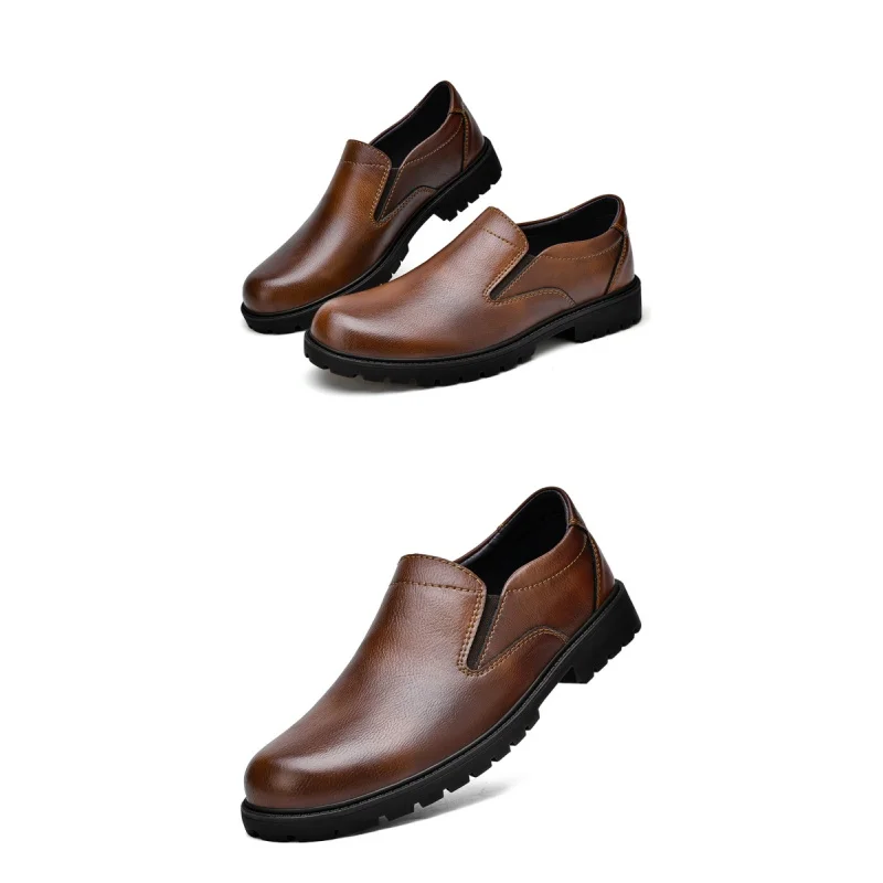 Men'S Summer Round Toe Loafers Are Suitable For Work And Formal Occasions Soft Soled Casual Shoes Are Suitable For Business Wear