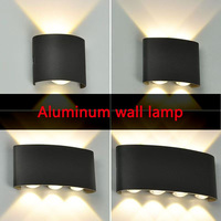 Aluminum Outdoor Led Wall Light 110V 220V  Up Down Wall Mount Lights Waterproof Outdoor garden lighting\t Indoor bedroom lighting