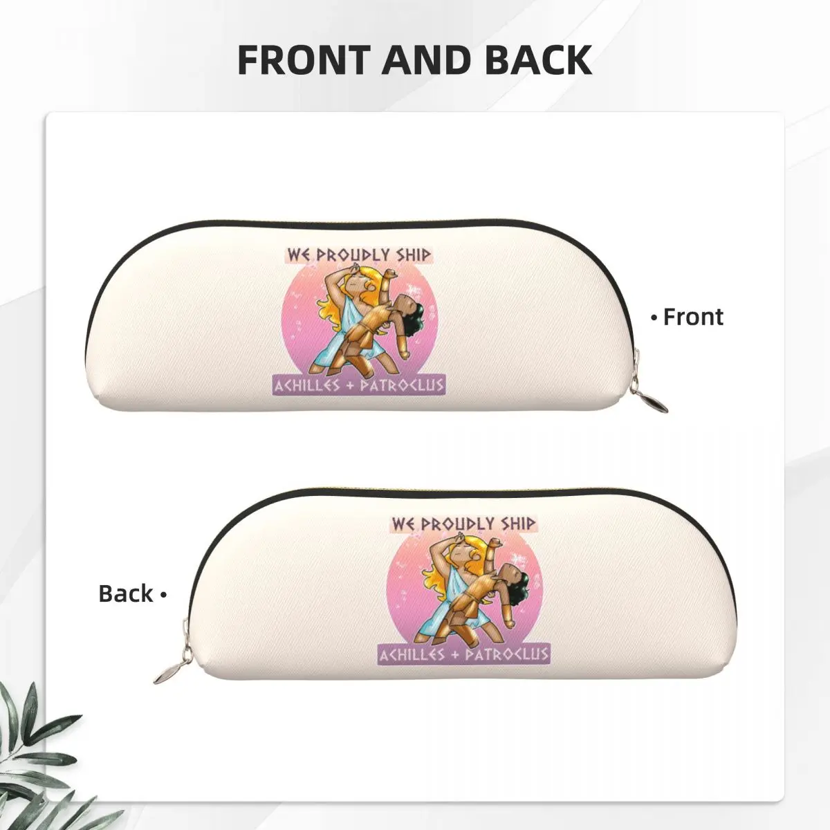 Estojo de lápis Aquiles + Patroclus, porta-canetas, armazenamento de artigos de papelaria, grande capacidade, caixa de lápis, presentes para crianças