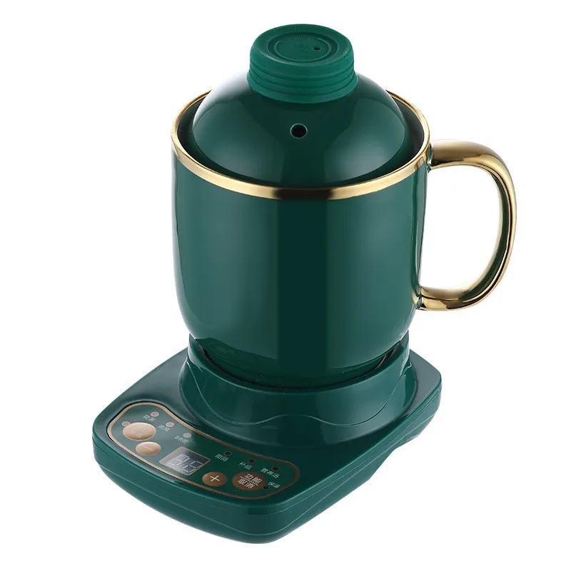 

220 В керамическая электрическая чашка для тушения, многофункциональная электрическая чашка, офисная мини-чашка для чая, чашка для приготовления молока, разделенная нагревательная чашка, электрическая чашка для тушения