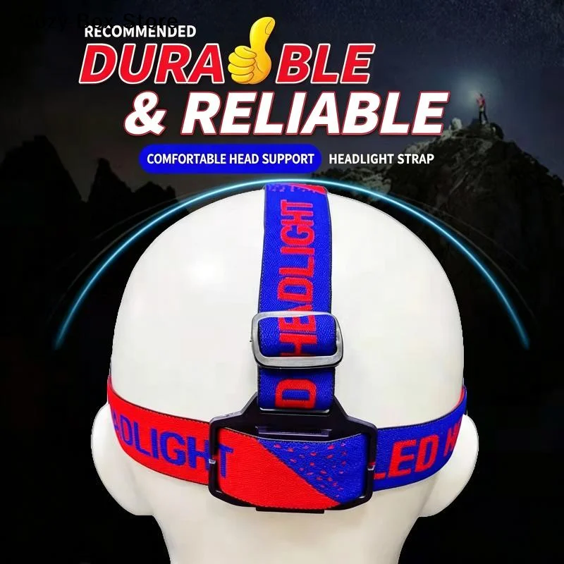 [ZY]Universal Head Band Belt For LED Headlamp Bike Front Light Lamp Adjustable Strap High Elasticity Frontal Elastic Headband