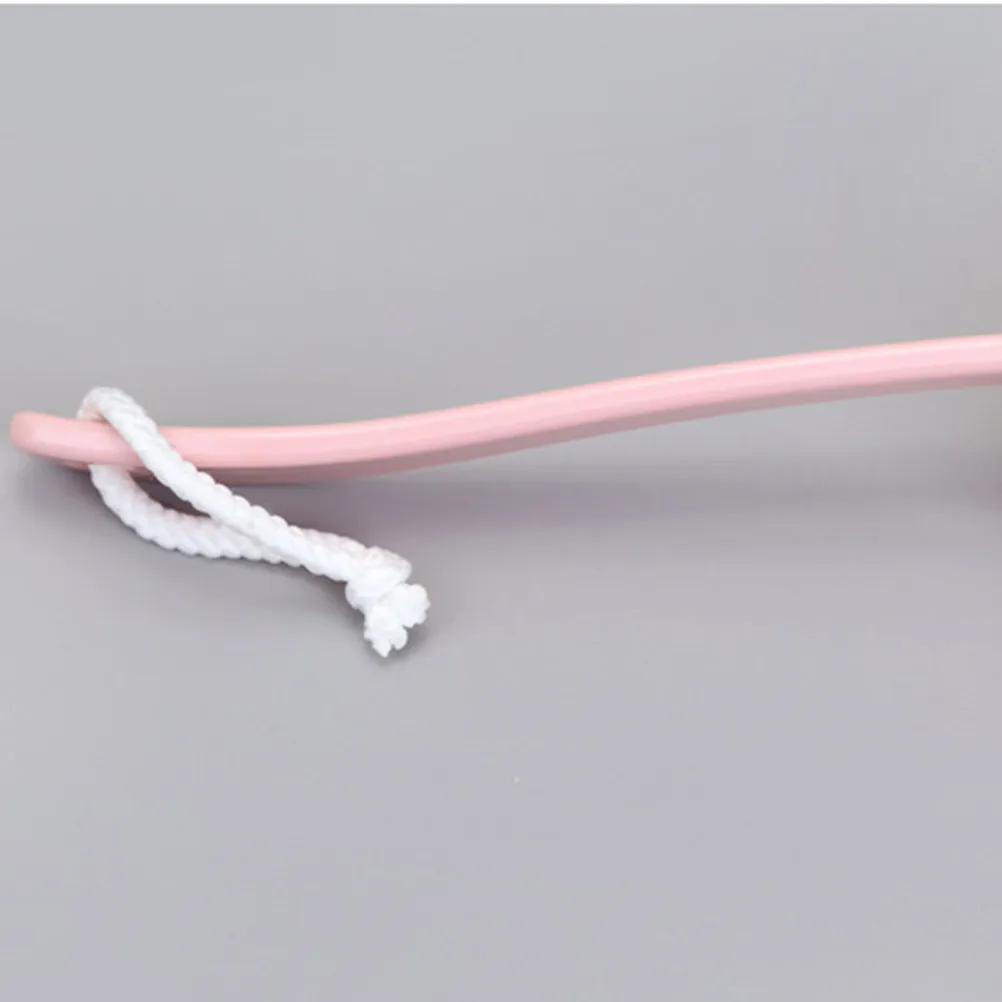 

3Pcs Shower Brush with Extended Handle Bath Scrubber for Back Foot Knees Deep Clean Massage Body Polisher Mesh Design White Blue