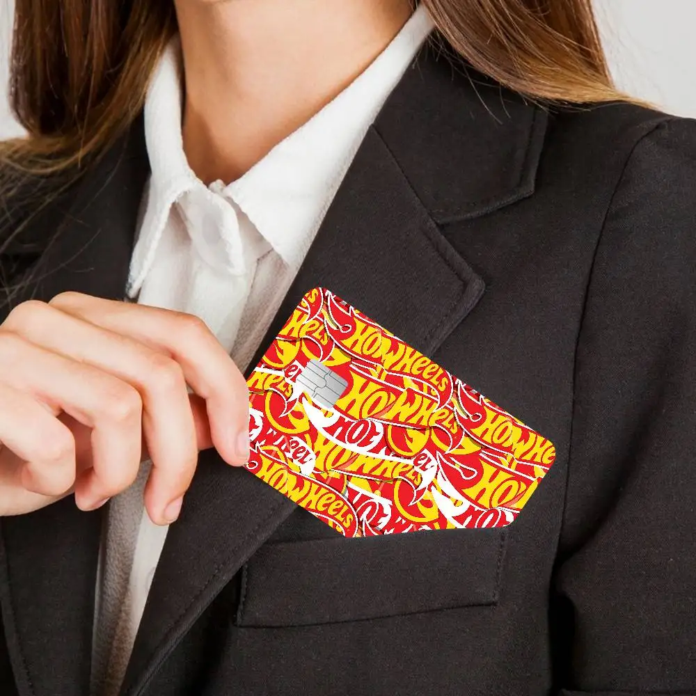 H-Hot Wheels 100% رائجة البيع أمين الائتمان الخصم البنك بطاقة حافلة بطاقة فيلم الجلد ملصق #5