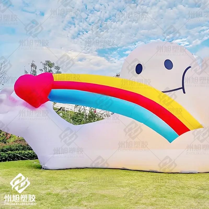 

Inflatable cloud doll with blower, a large outdoor square event decoration prop
