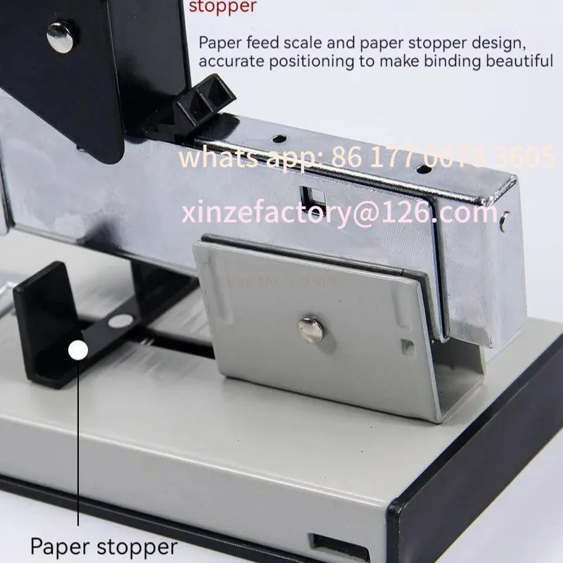 تخصيص سعة كبيرة ورقة ملزمة/دباسة الثقيلة تجليد الكتب تدبيس دبابيس تعمل يدويًا 100/200 ورقة