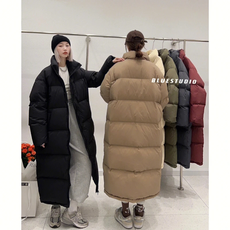 Winter Women\'s Down Jackets Baggy Thickening Warm Long Money Hooded Korean Fashion Boutique Clothes Bubble Cotton Padded Coats