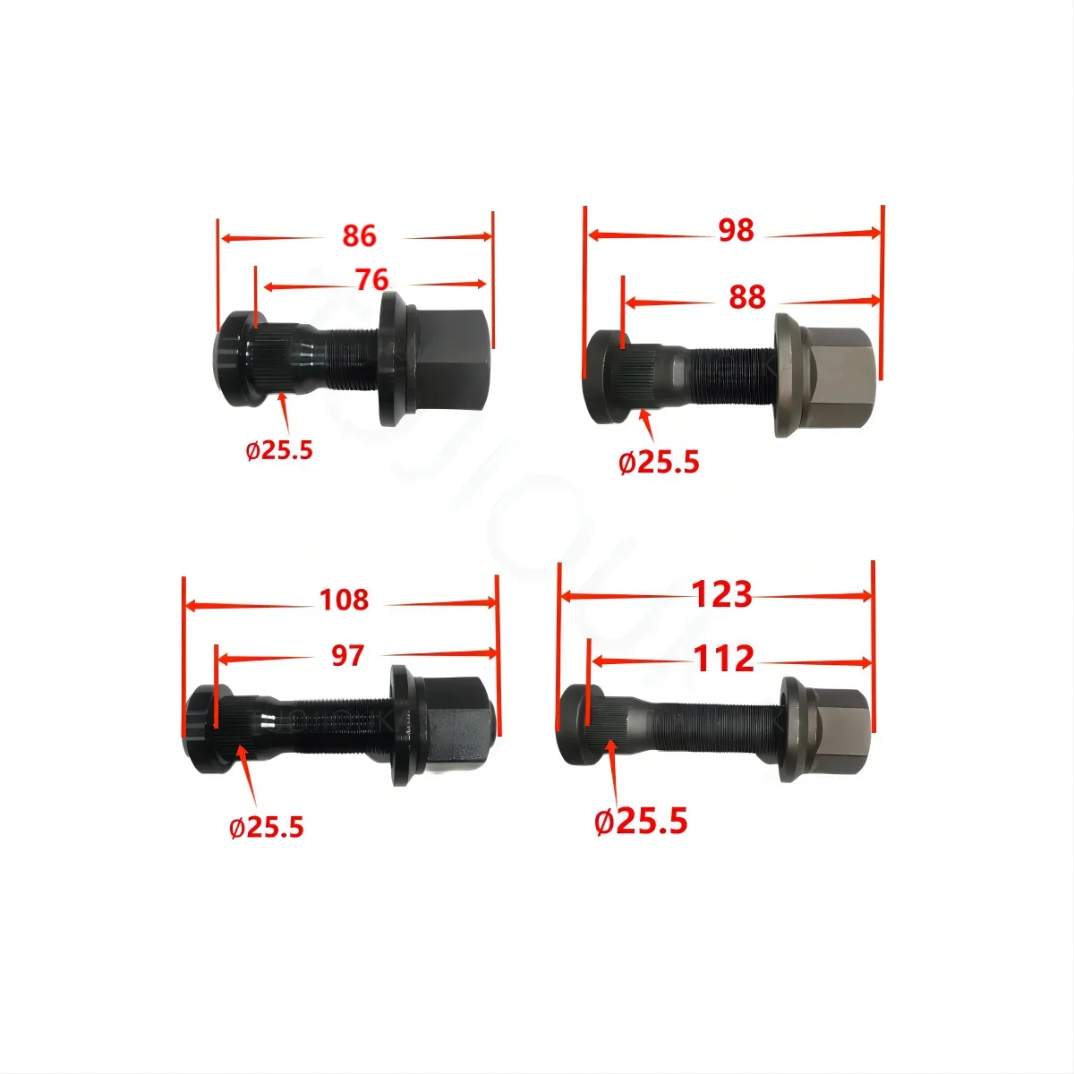 

1 PCS Suitable For Volvo Tire Bolt OEM 20515514 20515515 20515517 20515519