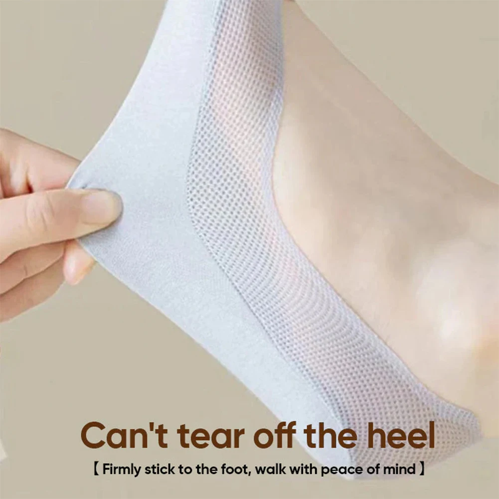 Summer Mesh Seamless Thin Socks Anti-Slip Soft Stretch Socks For Sneakers Shoes