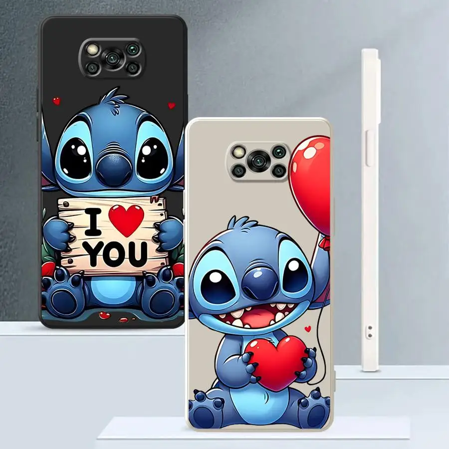 Мягкий чехол для телефона из ТПУ Disney Stitch Angle для Xiaomi Poco F4 F5 F3 X4 X3 Pro X3 NFC