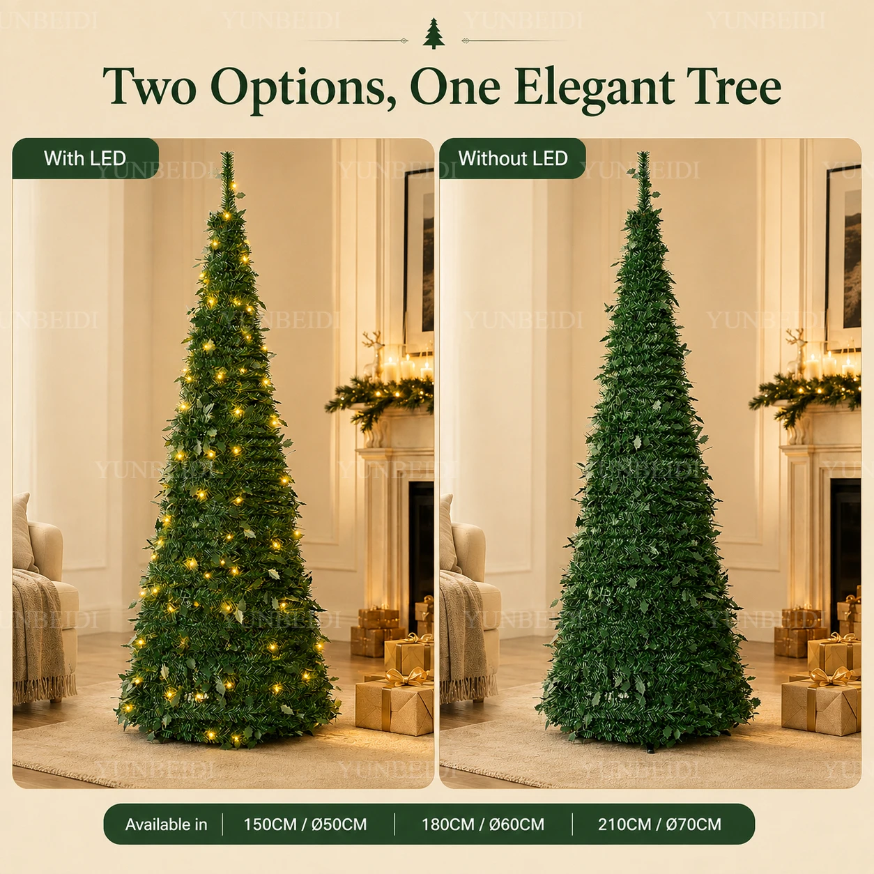 Artificial Christmas Tree Inte - Home Decor Lighting Tree 评论和价格
