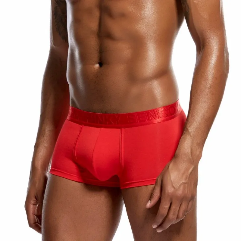 3-Pack Men's Breathable Modal Boxer Briefs Low Rise Soft Underwear with U Pouch Comfortable Daily Wear Solid Color P03PJ