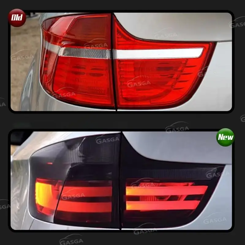 Dinâmico LED Car Lâmpadas Traseiras, Montagem de Luzes Traseiras, Sinais de Giro, Luzes Diurnas, Acessórios para Automóvel, BMW X6, E71, 2008-2014