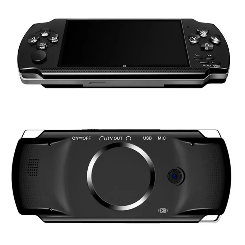 Hot Selling 4.3 inch Retro Gaming X6 Portable Game Console Built-in Game Box Multifunctional Handheld Arcade Game Console