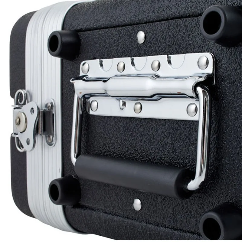 3U Short ABS Flight Case 210mm Depth Wireless Mic Receiver Rack Cabinet Wireless Microphone Storage Box