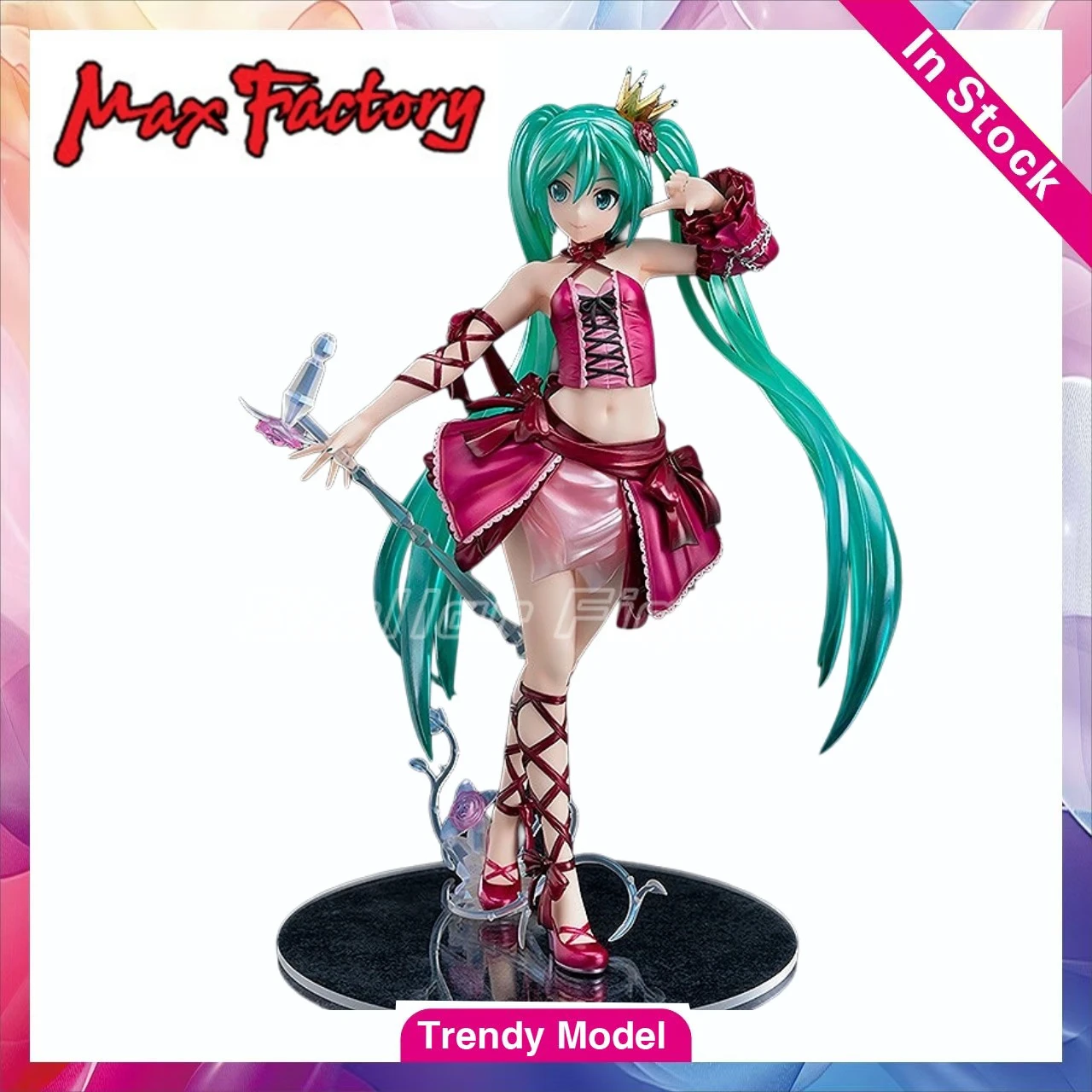 

【TM】В наличии: Фигурка Max Factory Project DIVA - 2nd Burgundy Dress, масштаб 1/7, модель, игрушка, подарок, коллекционный предмет, украшение.