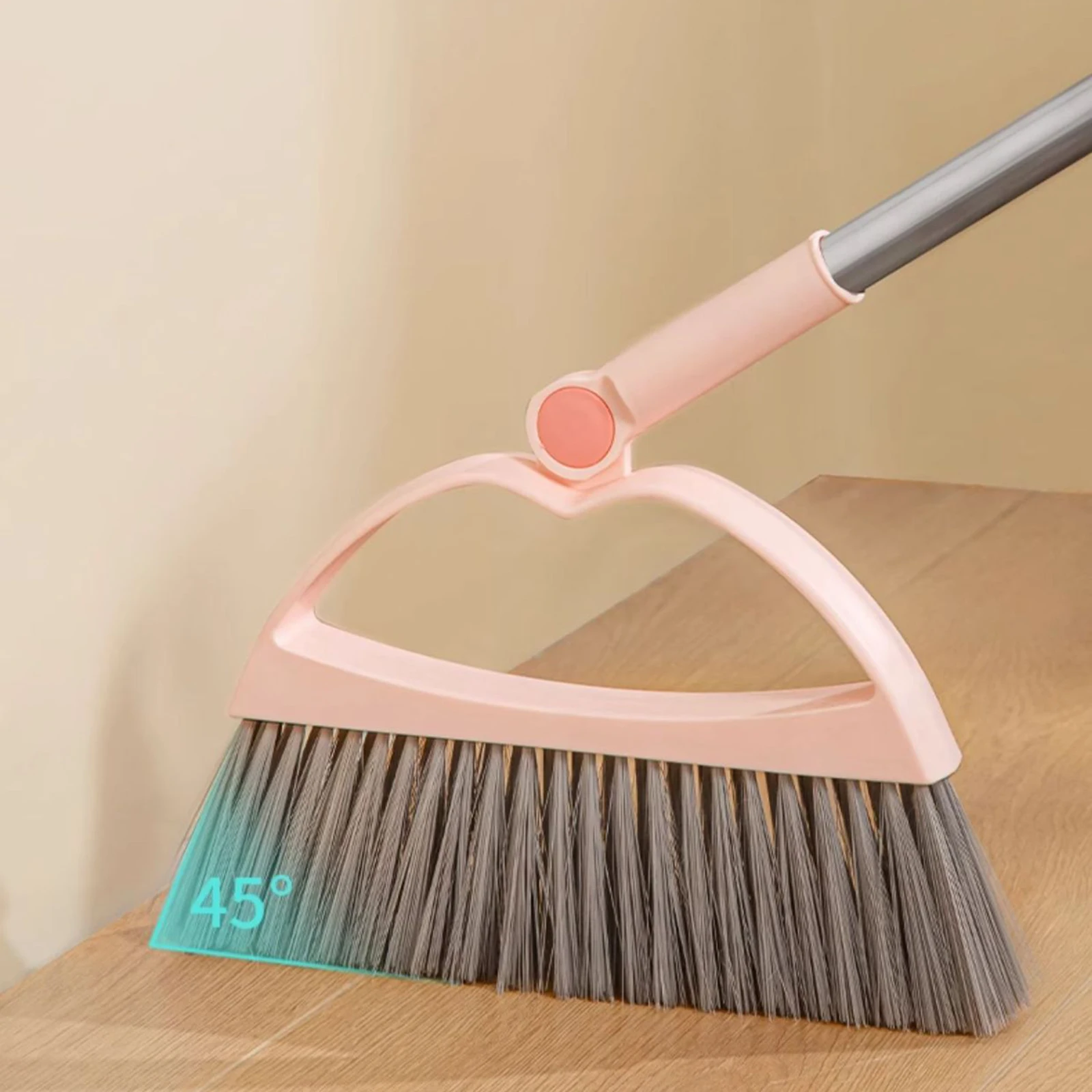 Cute Dustpan Broom Set Foldable Plastic Large Dustpan Broom Combination Household Cleaning Broom Set for Office Home