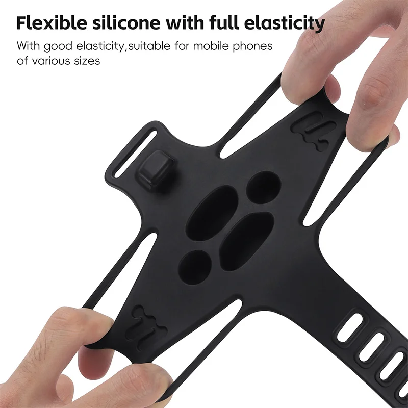 WEST BIKING Universal Silicone Bike Phone Holder Shockproof Handlebar Mount for 4-6.7 Inch MTB Road Bicycle Cycling  Accessories - view 3