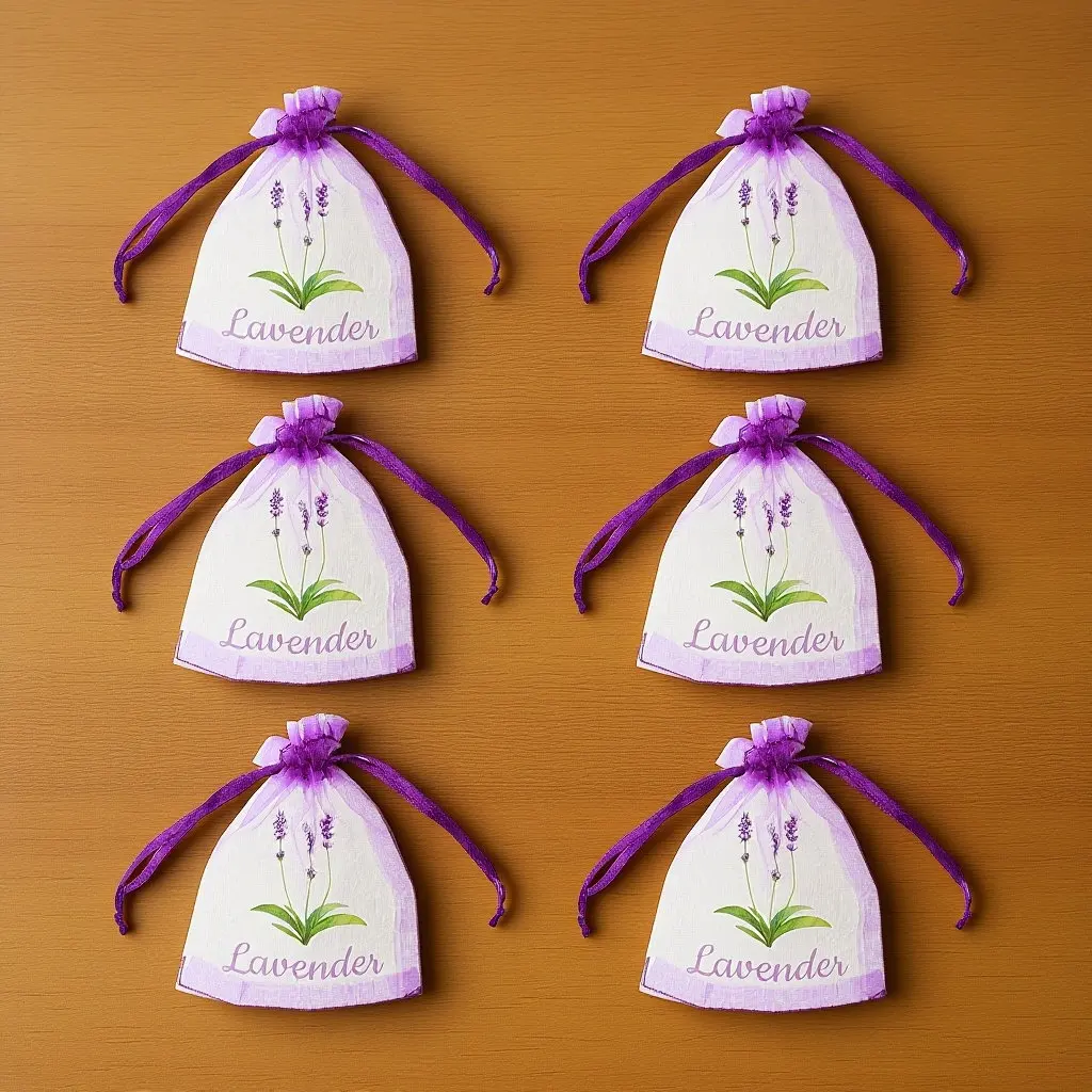 20 Pcs Empty Fragrance Sachet Pouches Dried Lavender Container Sachets Bag