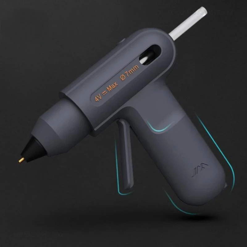 New JIMIHOME Cordless Lithium-ion Hot Melt Glue Gun Rechargeable Wireless Home Industrial Gun with 10pcs Hot Melt Glue Sticks