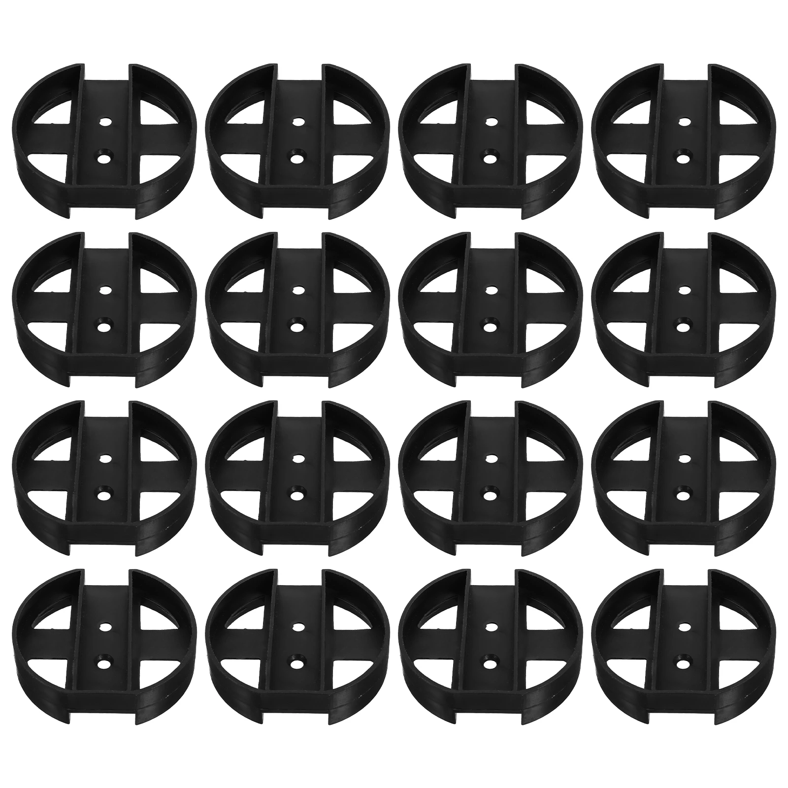 20pcs Computer Tower Stand Foot Pad Plastic Bracket Under Desk CPU Holder ABS Floor Rack Host Bracket Stable