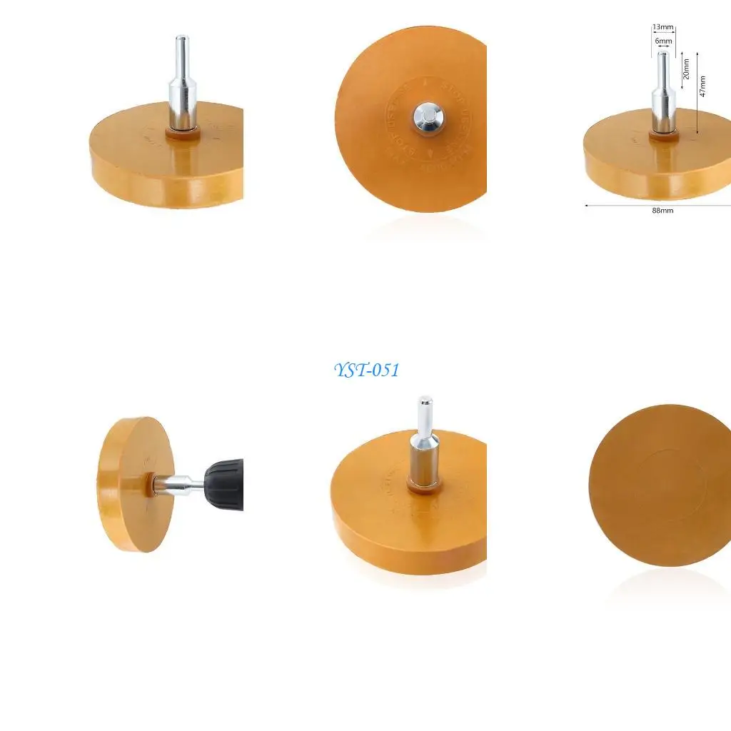 

E15A Durable 88mm Rubber Eraser Wheel Pad Decal Eraser Wheel for Removing Vinyl Decal