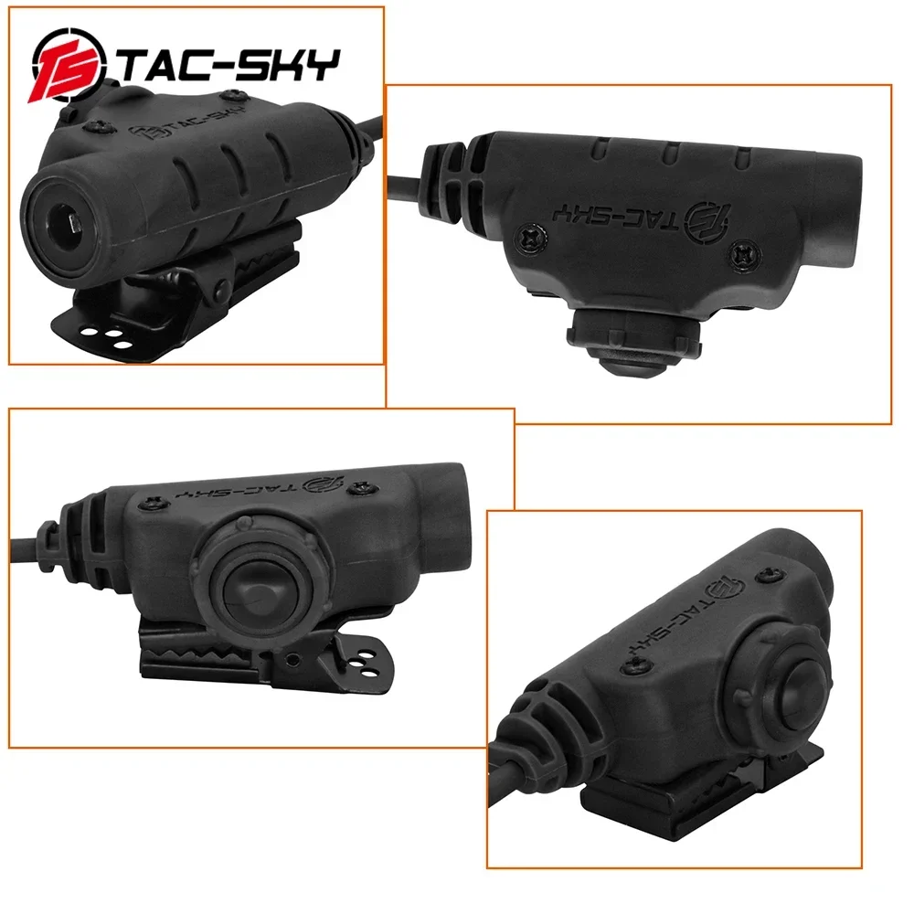 Tactical PTT Adapter U94 V2 PTT Push to Talk Phone PTT Plug 3.5mm Compatible with PELTOR COMTA FOR SORIDN Tactical Headset