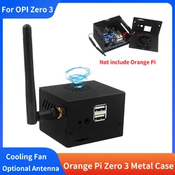 Orange Pi Zero 3 Metal Case Metal Case Enclosure Fan Heatsink for Orange Pi Zero 3 compatible Expansion Board
