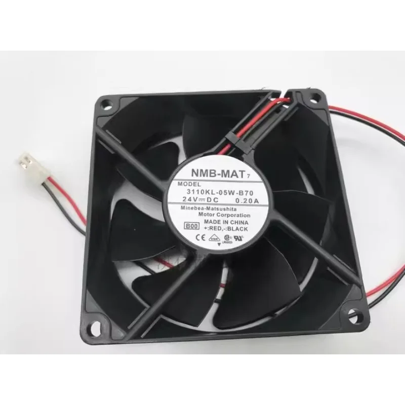 Original Cooler Fan for NMB 3110KL-05W-B70 DC24V 0.20A Ultra Durable Inverter Cooling Fan 8025 80x80x25mm