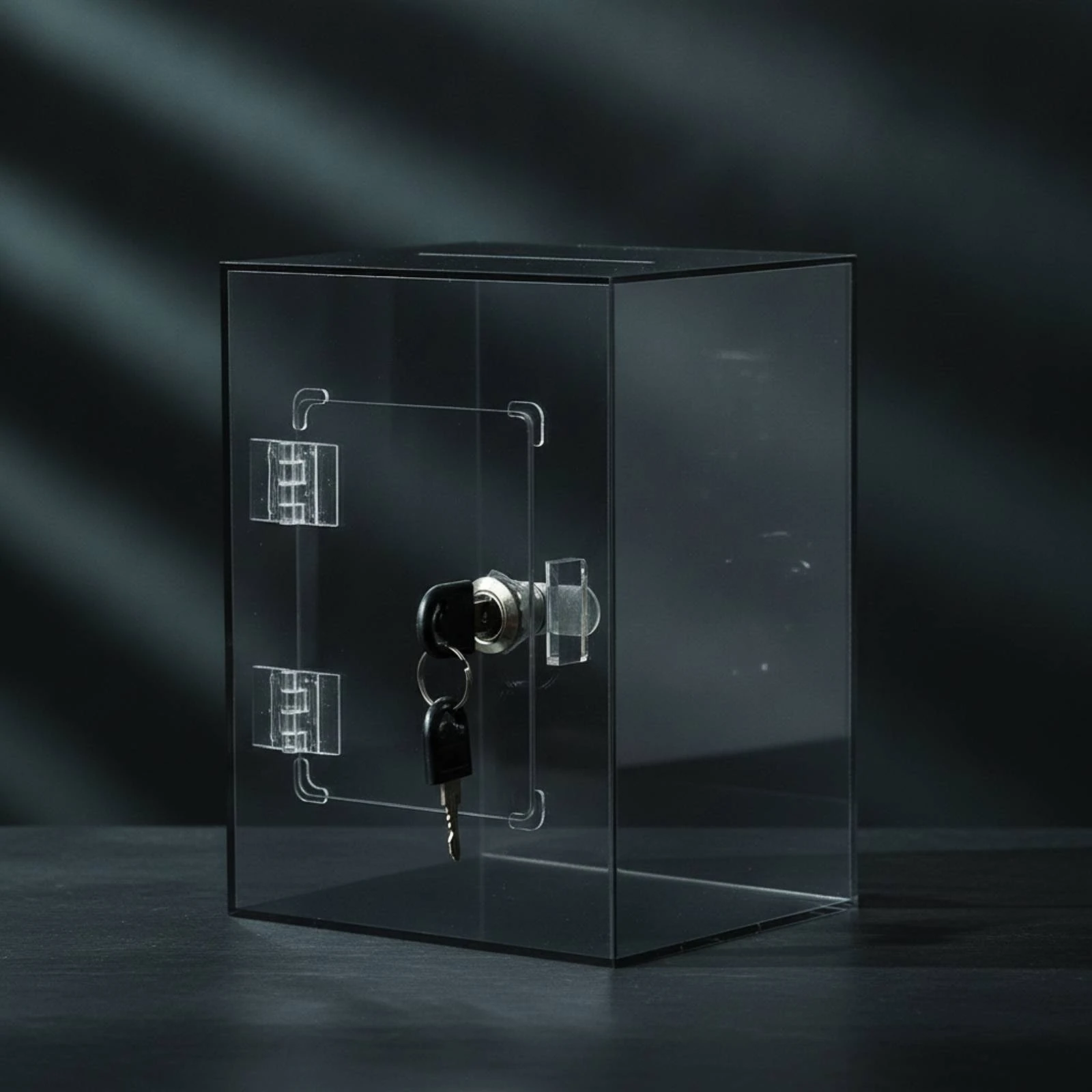 Currency Saving Box with Lock Rectangular Currency Box with Lock Clear Piggy Bank Secure Openable for Adults, Home, Desk