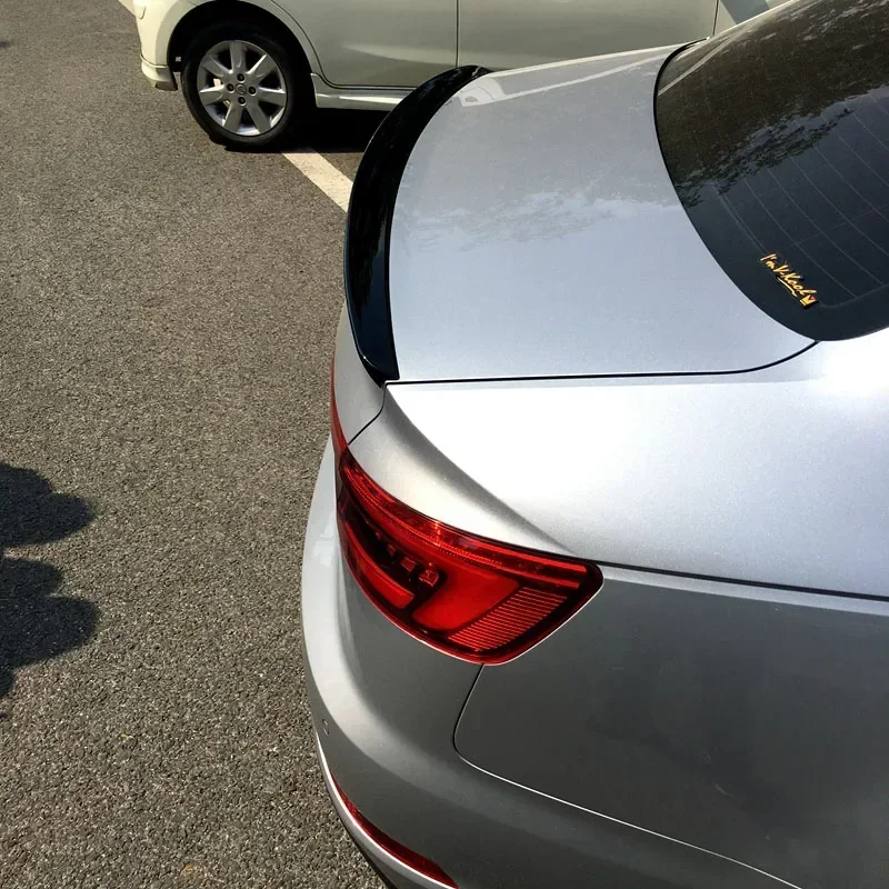 Rear Trunk Spoiler For Audi A4 B9 2017 2018 ABS Material Black Or Unpainted Primer Color Rear Spoiler For Audi A4 B9