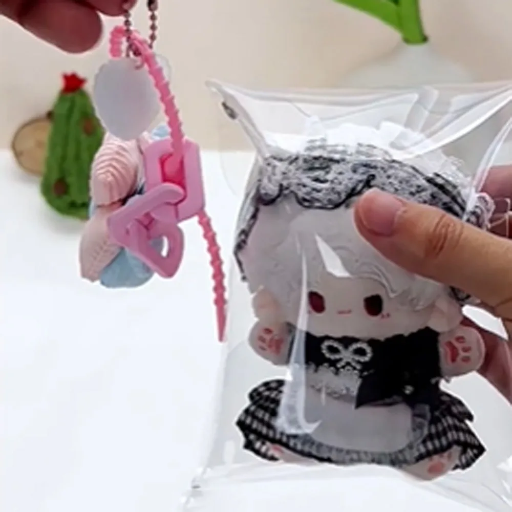 

Цветочный брелок, прозрачная уличная сумка для куклы, прозрачная сумка для хранения кукол, легкая прозрачная сумка для уличной куклы