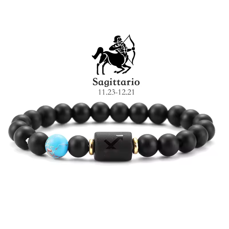 12 Zodiac Bracelets Natural Stone Cancer Virgo Leo Libra Bracelet Couples Friendship Gifts Bracelets jewelry pulsera hombre - Image 34