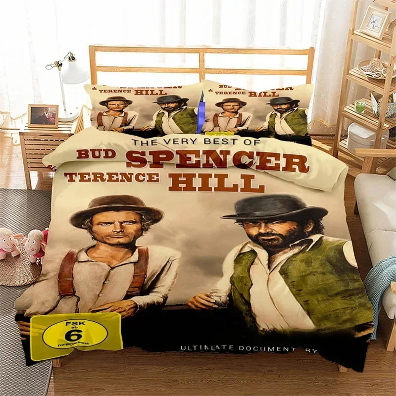 3D Print Bud Spencer Terence Hill Comfortable Duvet Quilt Cover Pillowcase Bedding Set Children Bedroom Decoration Home Textile