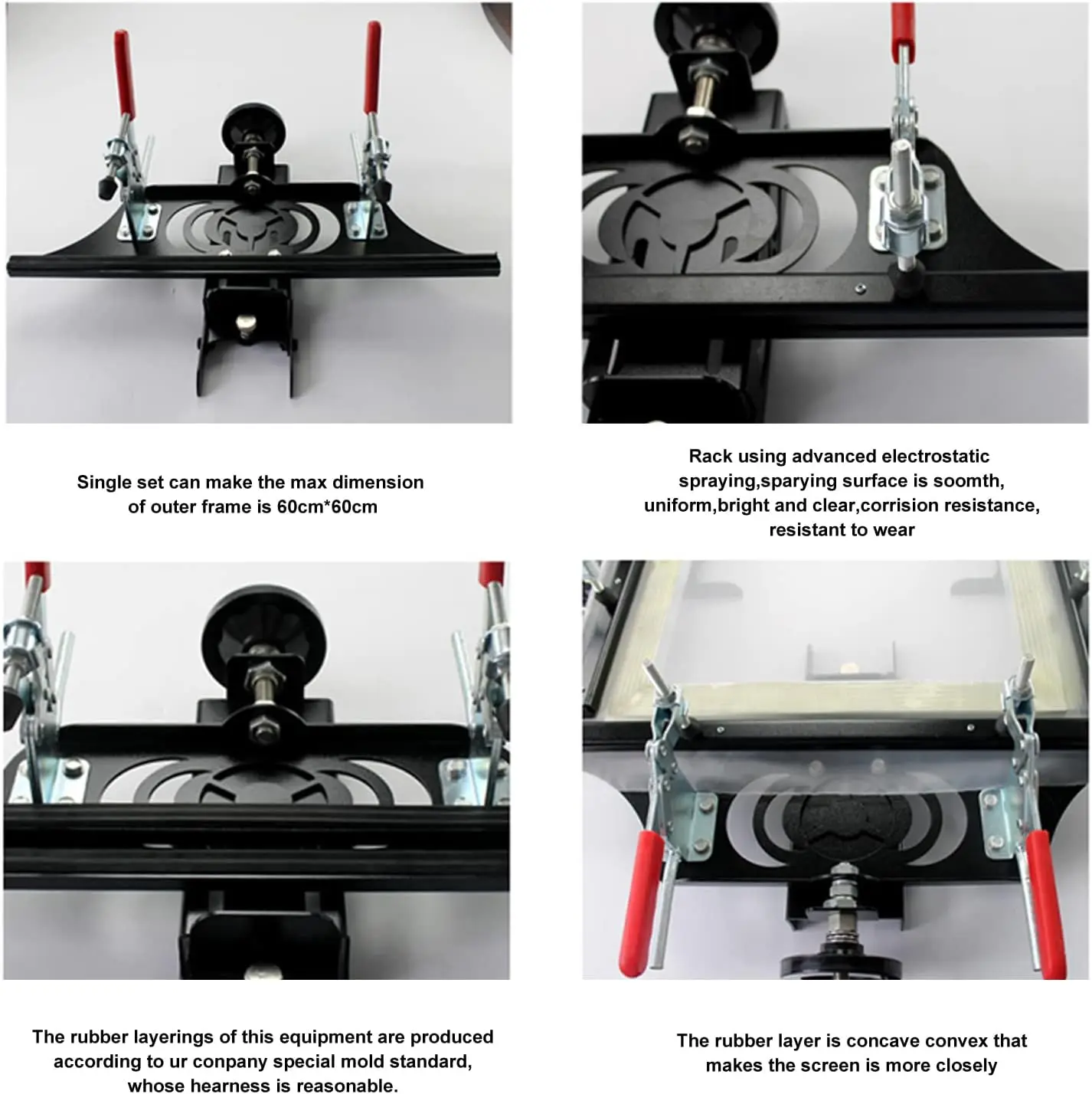 ونقالة الشاشة 24 * 24 بوصة معدات تمديد شبكية يدوية نقالة الشاشة الحريرية اليدوية لطباعة الشاشة الحريرية #6