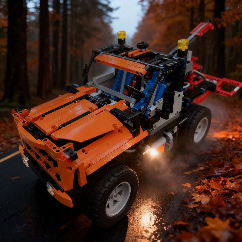 1546pcs MOC Technical Offroad Tow Truck Alternate Model Building Blocks Construction DIY Toy Christmas Gifts Idea Education