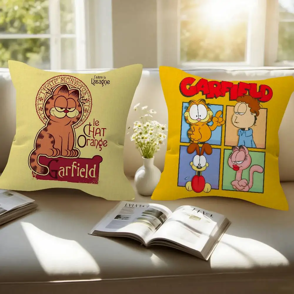 Cute Anime G-GarfieldS-s Cat   Cushion Cover Pillowcase Upholstery Sofa Throw Pillow Home Decor Pillowcas