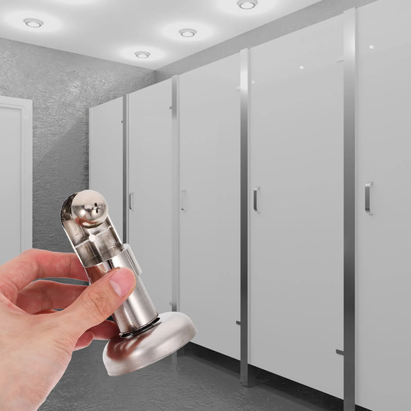 

Комплект из 4 прочных кронштейнов из нержавеющей стали для туалетных кабин, усиленные опоры для общественных санузлов, фурнитура для перегородок