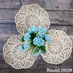 Modern Cotton Lace Crochet Wedding Dining Doily Table Cloth Placemat Coffee Dinne Cup Mug Coaster For Wedding Banquet Table Pad