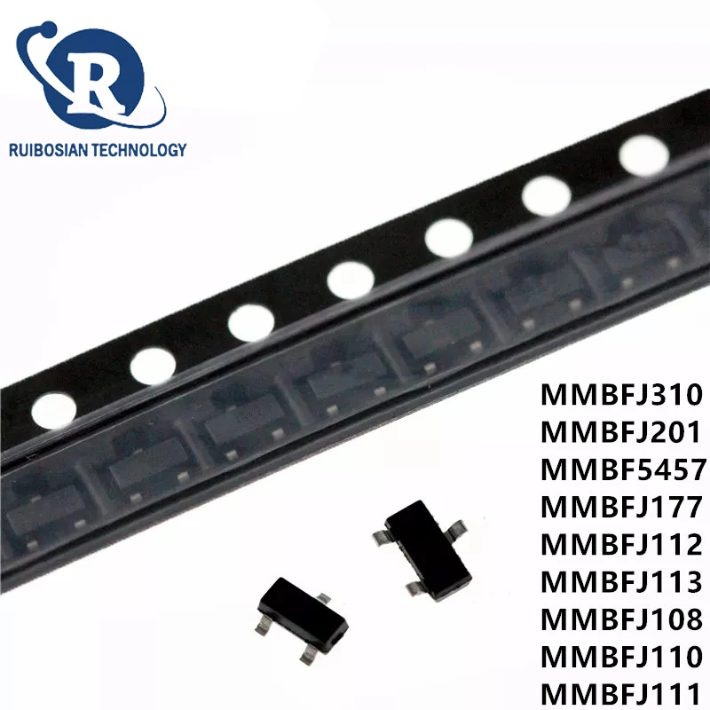 Sfp mosfet, 10 peças, mmbfj310lt1g/st-23-3pins, mmbfj310 6t, mmbfj201, mmbf5457, mmbf170, mmbj177, mmbfj112, mmbj113, mmbfj108, mmbfj110, j111