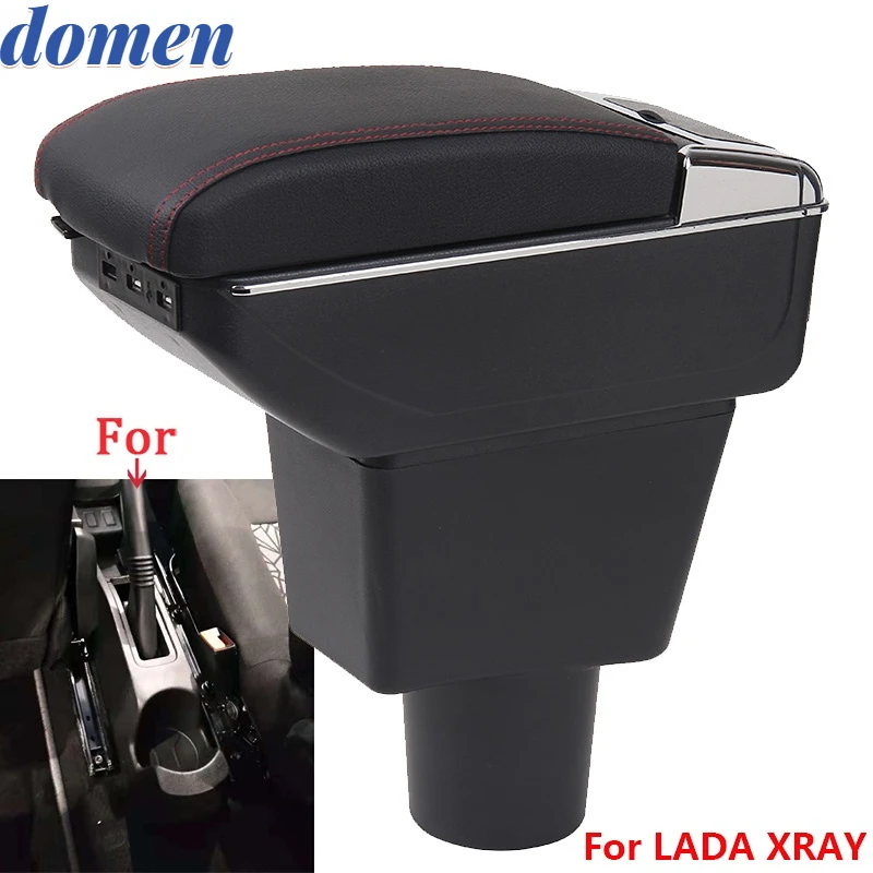 

For LADA XRAY Armrest box central storage box Retrofit parts Interior Parts details For LADA XRAY Car Armrest Car Accessories