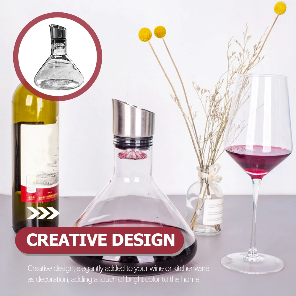 

Графин для вина из боросиликатного стекла, стиль водопада, стабильный горшок для вина, барный стеклянный диспенсер, кухонный бытовой декоративный