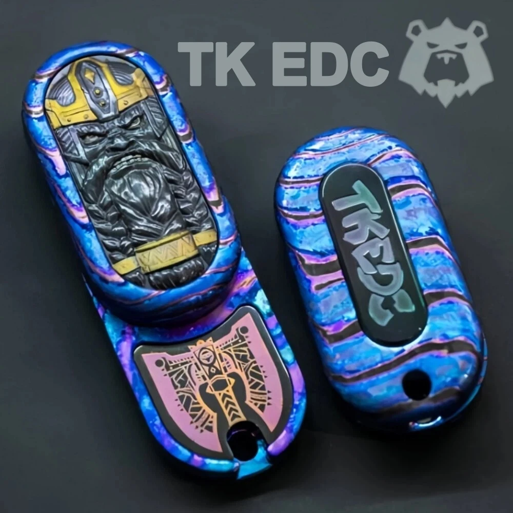 TK EDC Special Material Mini Fidget Slider Rotates Left And Right 360° Fidget Toys Metal Anxiety Relief Gadgets Original Designs
