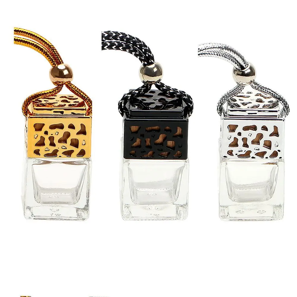 1/3PCS Hanging Empty Car Perfume Bottle Essential Oils Diffuser Fragrance Glass Bottles Air Fresher Auto Ornament Home Decor