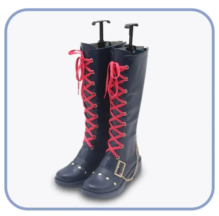 Buty do Cosplayu Shiraishi An, Buty PJSK, Buty ze Skóry PU, Buty Karnawałowe na Halloween, Akcesoria Anime, Rekwizyty do Cosplayu, Szyte na Miarę