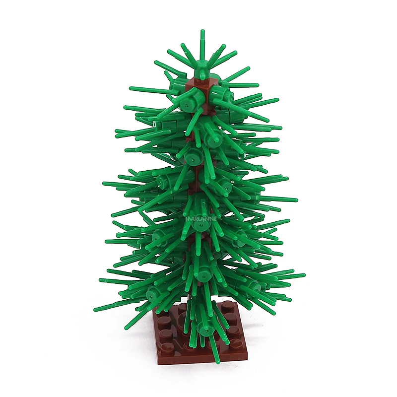 Marumine Christmas Tree Building Block Kit MOC City Classic Streetscape Bricks Parts Plant Model Accessories Christmas Gift Toys