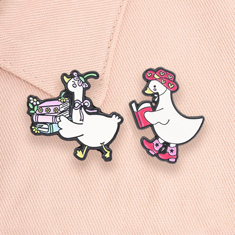 2-7pcs/set Mushroom Animals Enamel Pins Cute Dinosaur Cats Graduation Cap Voodoo Doll Devil Bunny Brooch Lapel Badges Jewelry Gi