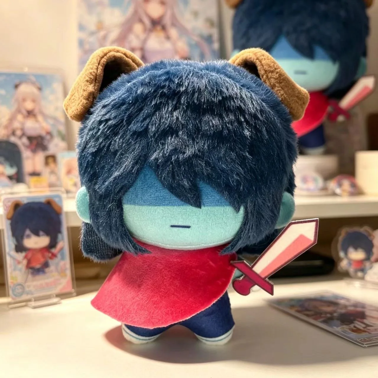 10cm Anime Deltarune Kris Plushie Stuffed Doll Toys Kris Dreemurr Plush Backpack Pendant Keychain Doll Figure Birthday Xmas Gift