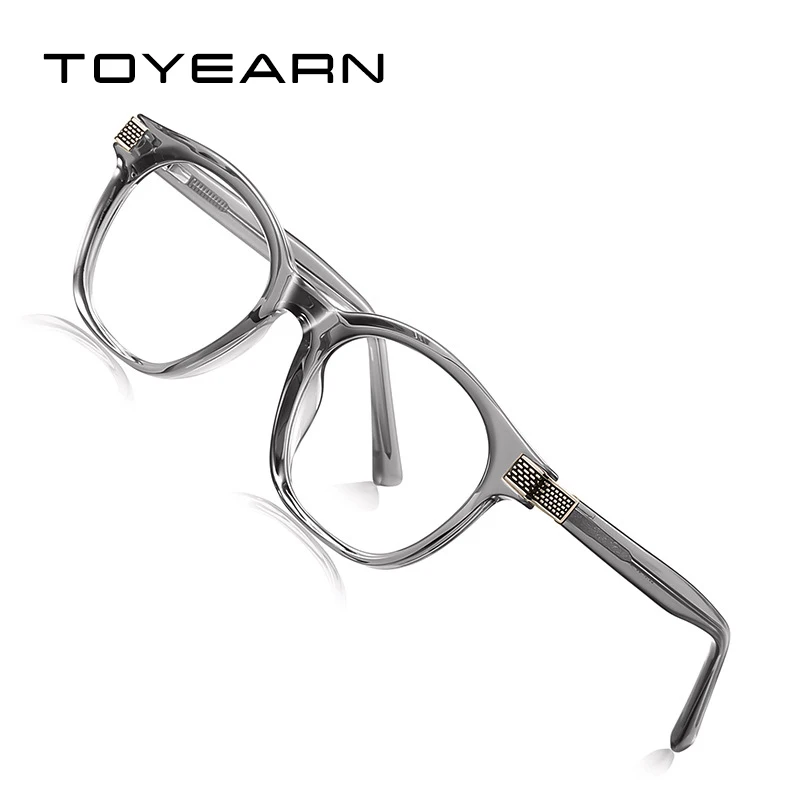 TOYEARN Vintage Round Reading Glasses Women Computer Customizable Myopia Progressive Prescription Optical Eyeglasses TR90 Frame