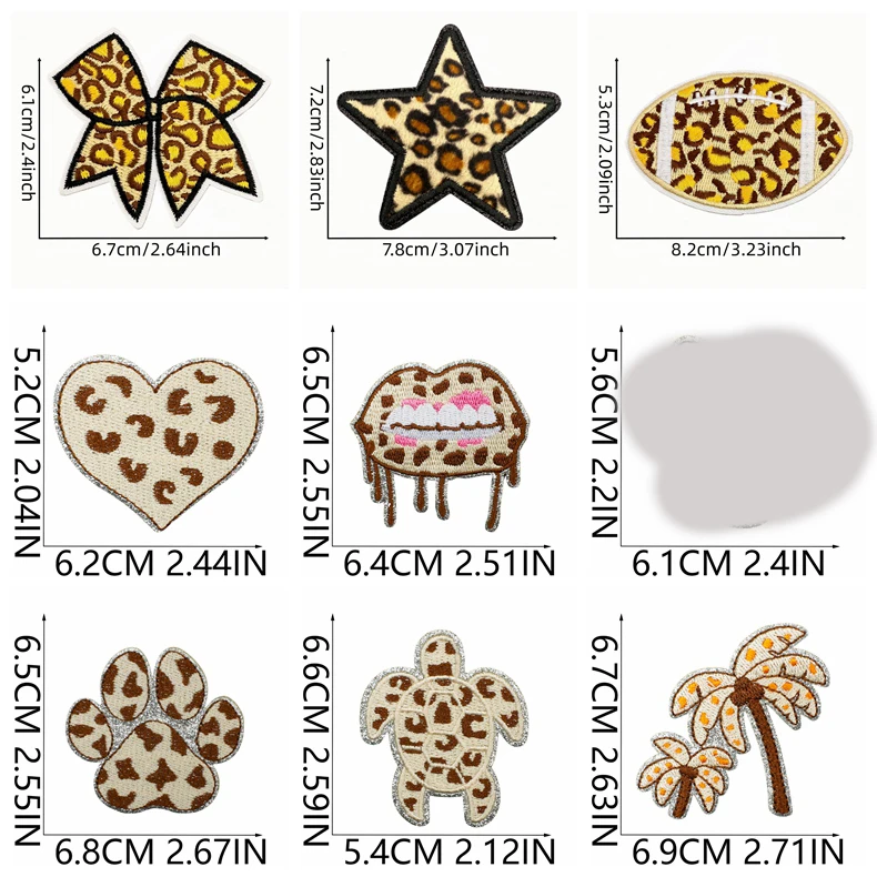 Parche bordado leopardo dibujos animados – Termoadhesivo para planchar - imagen 4